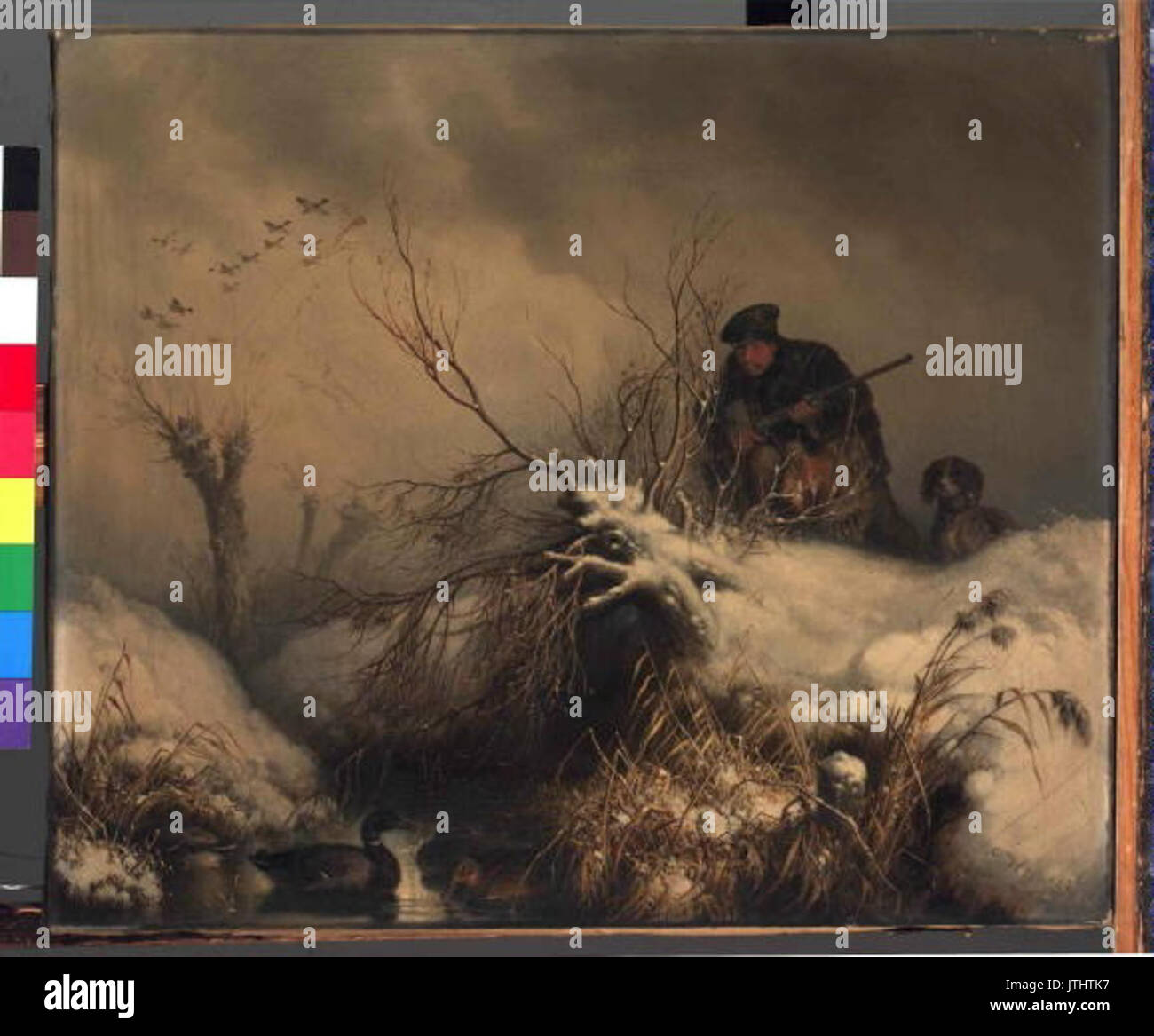 Peter Hess 1792 1871 Lov na Divoké kachny Stockfoto