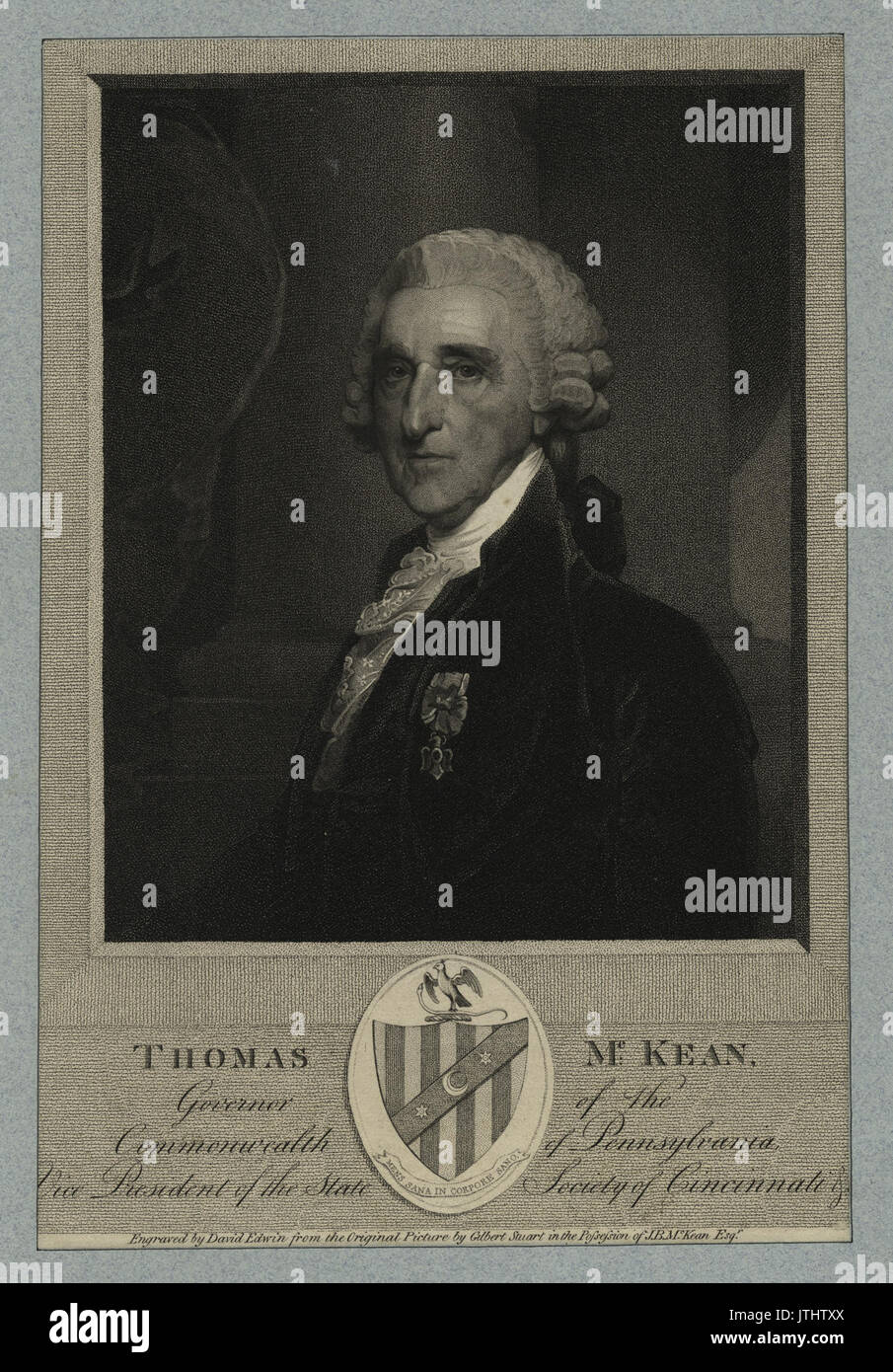 Thomas McKean, Gouverneur des Commonwealth von Pennsylvania, Vice President des Staates der Gesellschaft von Cincinnati&c (NYPL NYPG 94 F 149 419964) Stockfoto