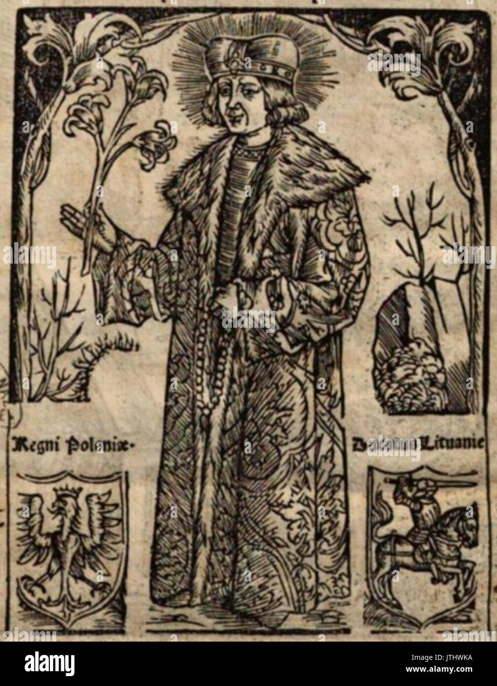 Saint Casimir von Vita beati Casimiri Stockfoto