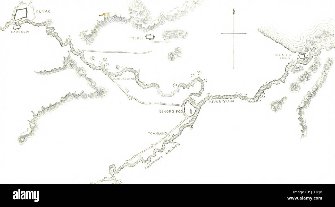 Fluss und Hafen von Ningpo Stockfoto