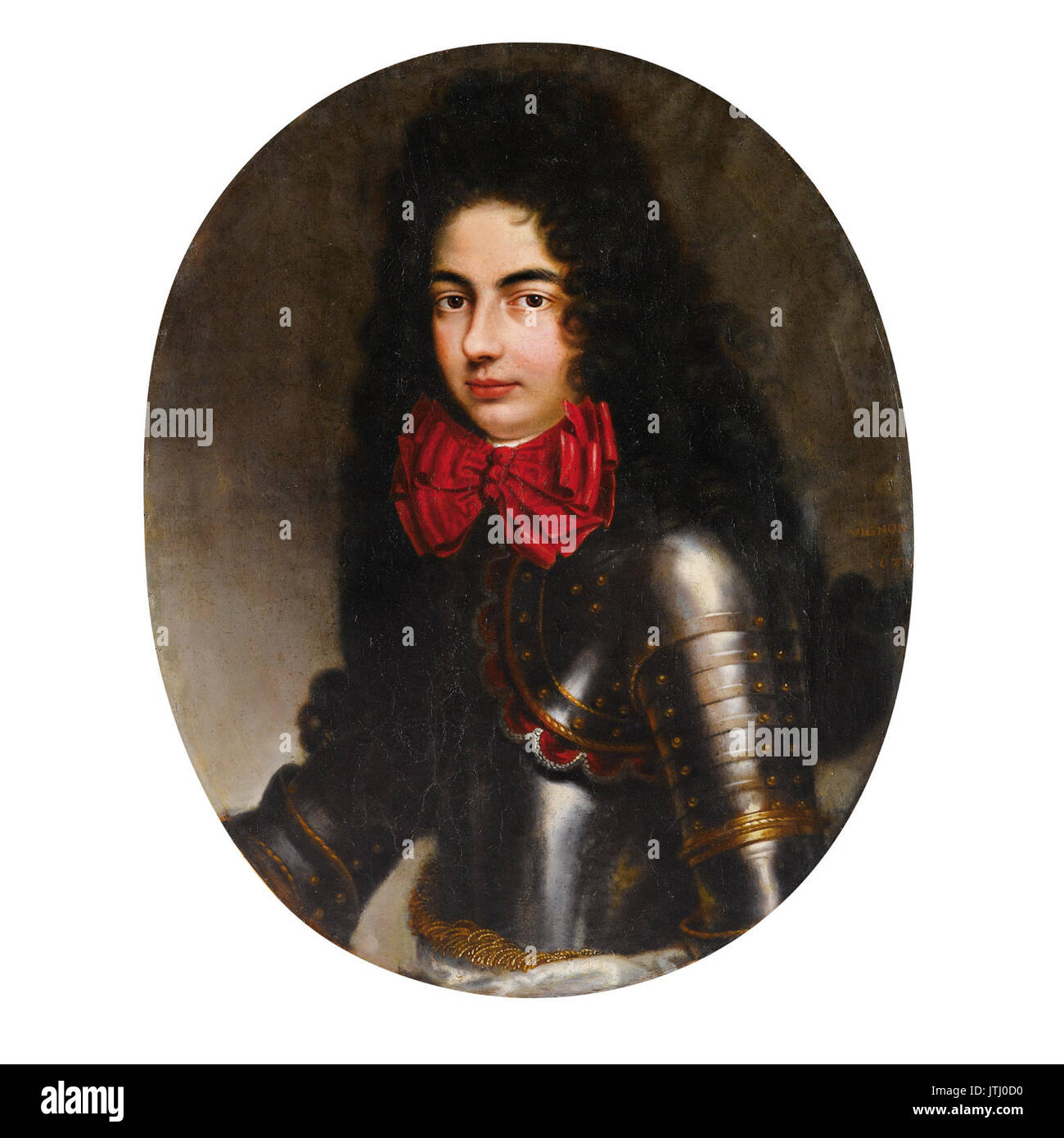 Philippe Vignon vermutet Porträt eines Sohnes von Louis XIV (2) Stockfoto