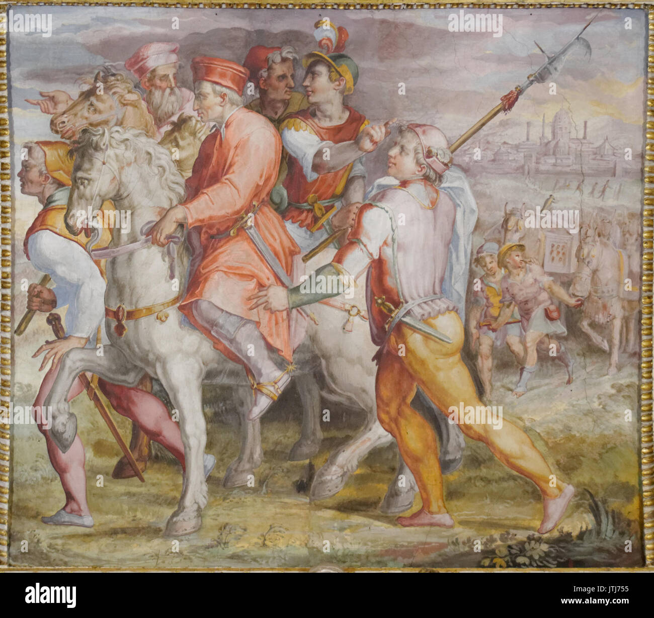 Cosimo geht ins Exil Palazzo Vecchio Stockfoto