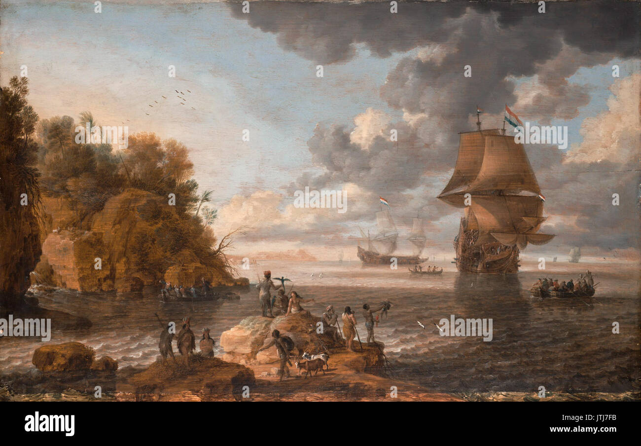 Bonaventura Peeters Batalha Marine, 1648 Stockfoto
