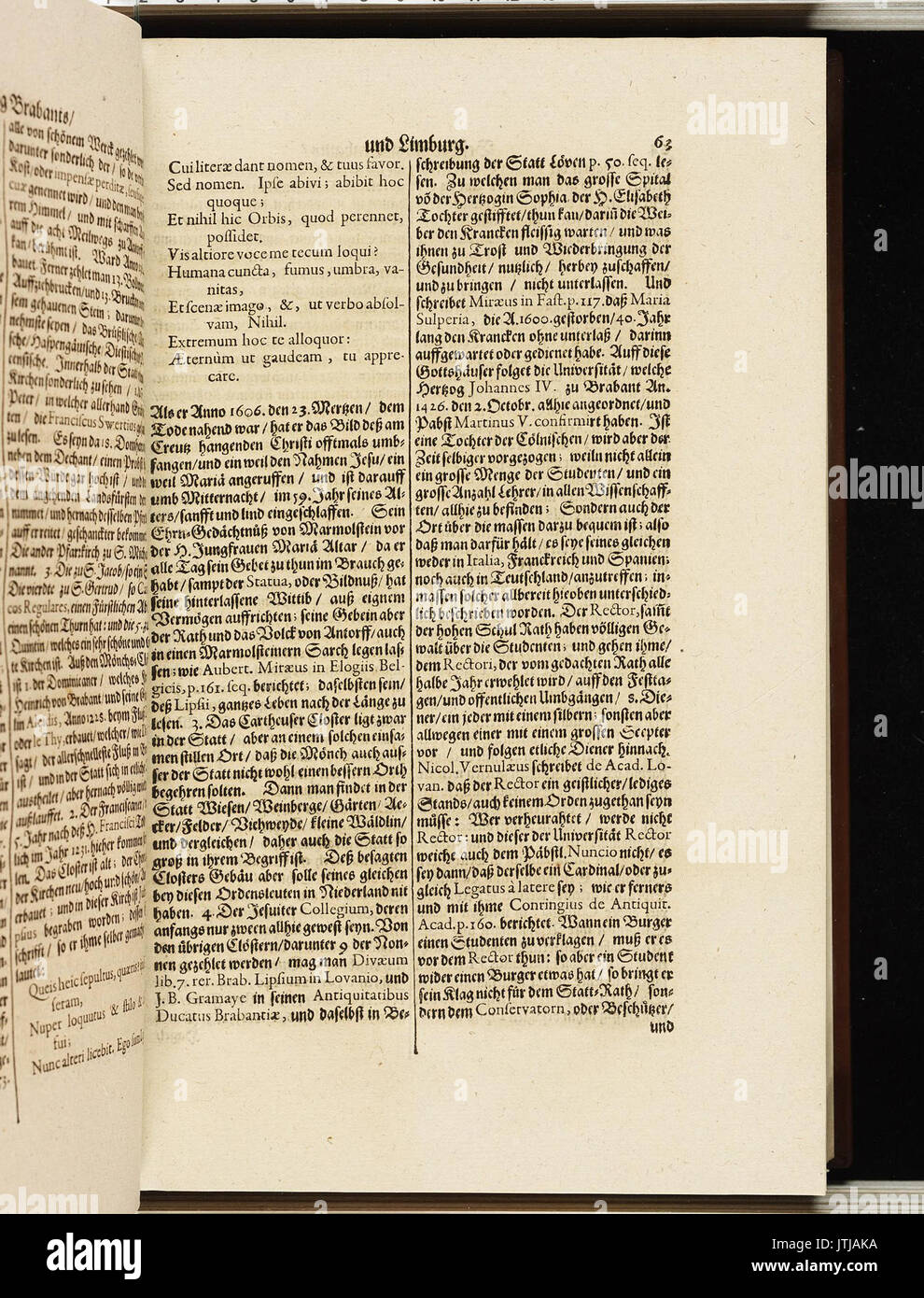 Topographia Circuli Burgundici (Merian) 094 Stockfoto