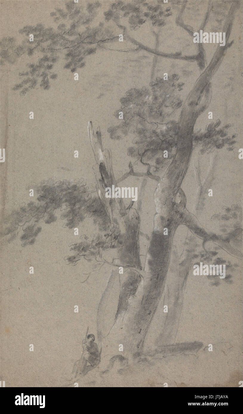 Richard Wilson Hirten sitzen unter einem Baum Stockfoto