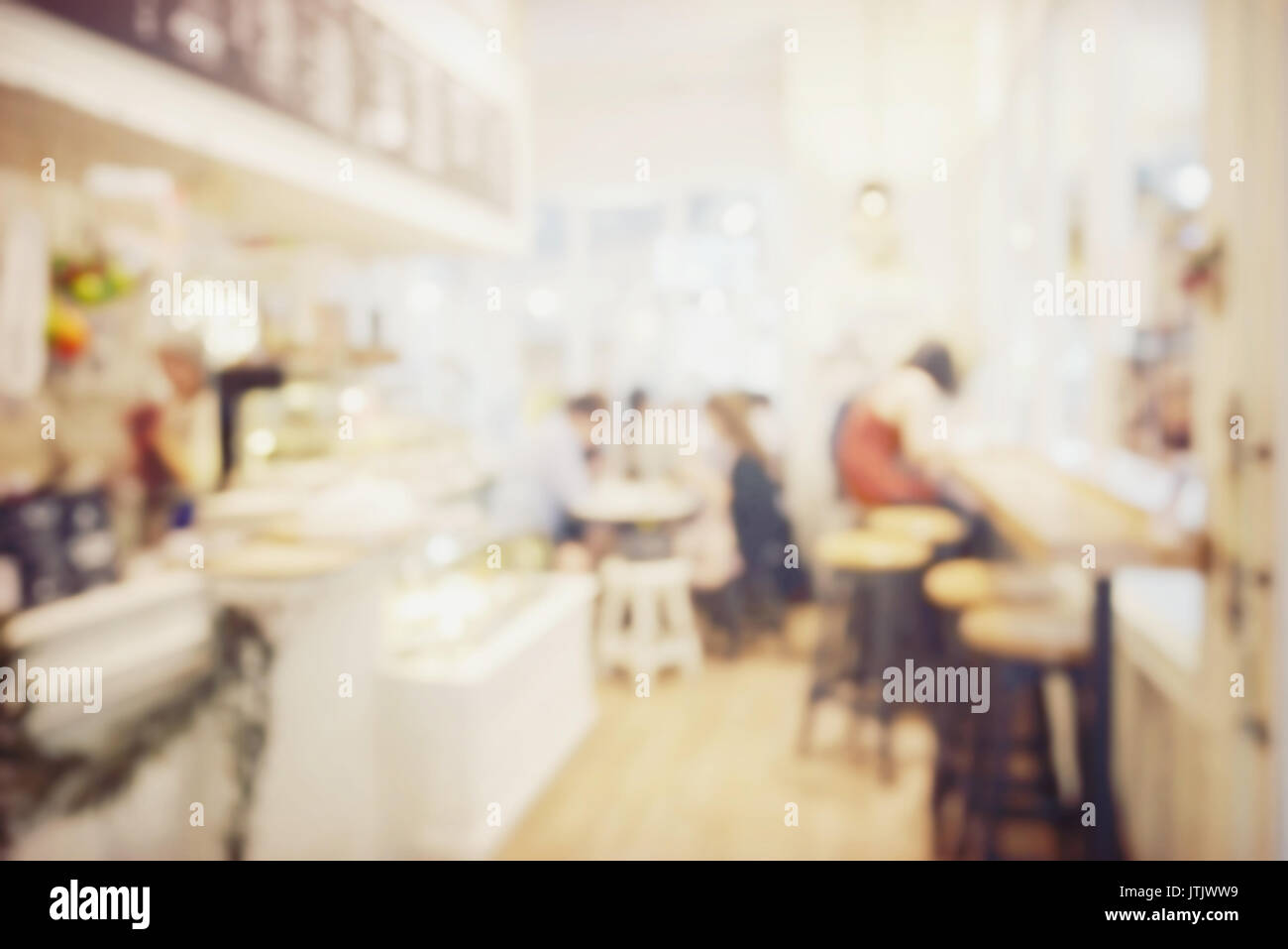 Foto von Café Hintergrund Unschärfe Stockfoto