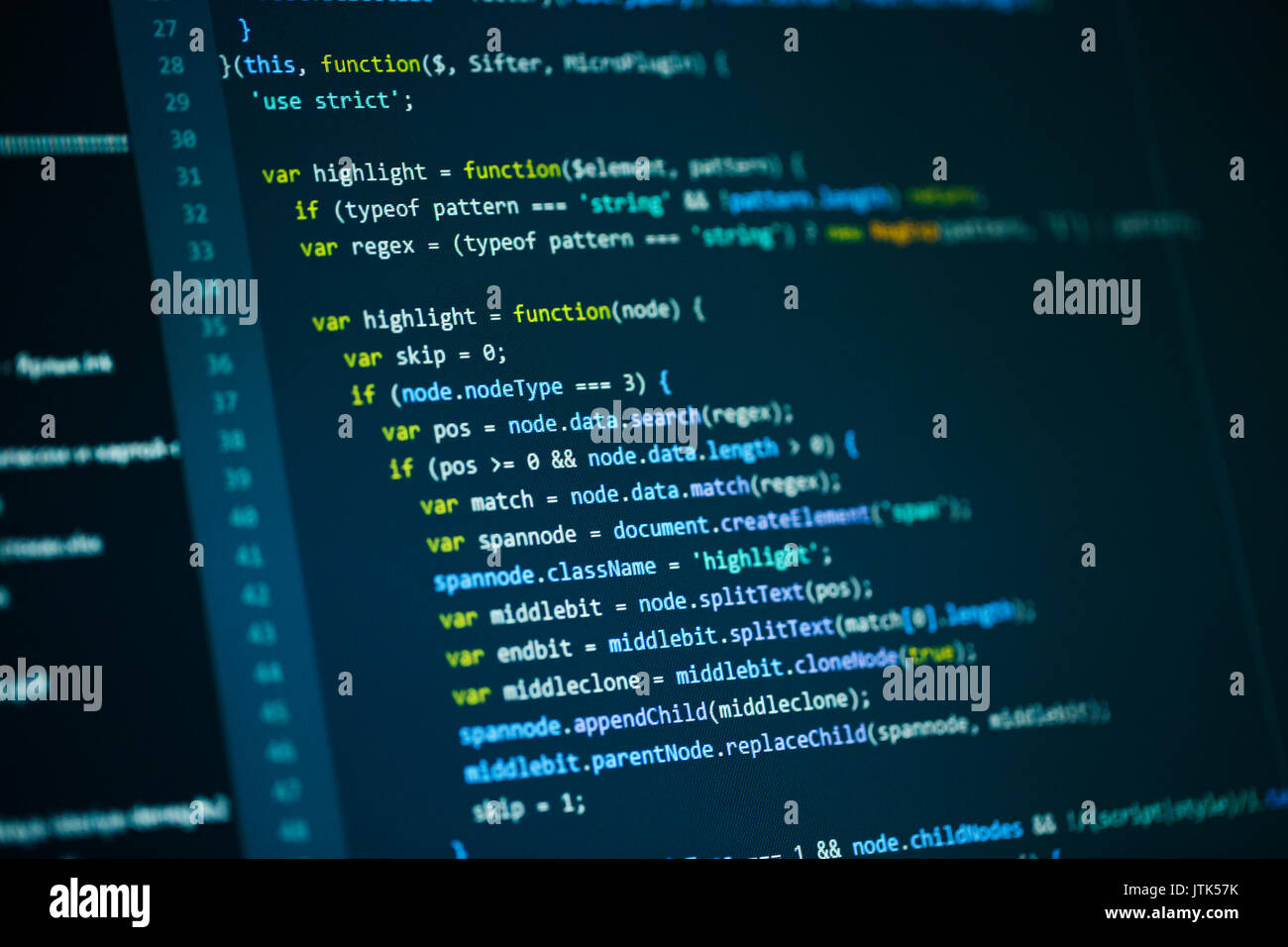 Software Computer Programmier-code Stockfoto