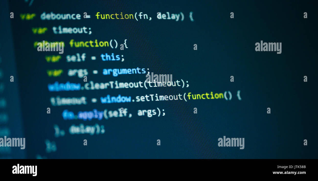 Software Computer Programmier-code Stockfoto