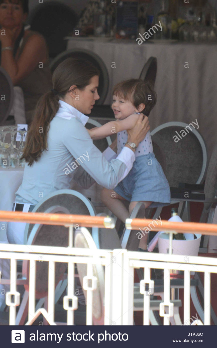 Raphael Casiraghi And Charlotte Casiraghi Stockfotos & Raphael