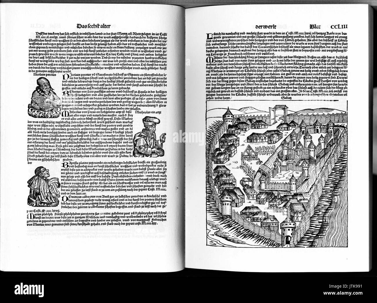 Schedelsche Weltchronik d 253 Stockfoto