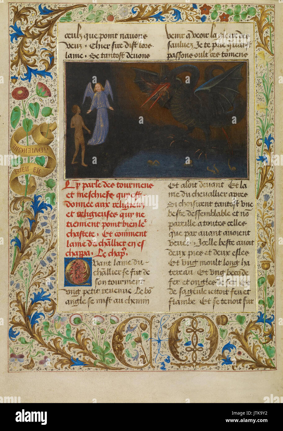 Simon Marmion (Flämisch, Aktiven 1450 1489) Die Qual der Unchaste Priester und Nonnen Stockfoto