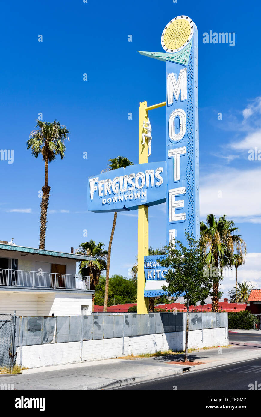 Fergusons Downtown Motel, Las Vegas, Nevada Stockfoto