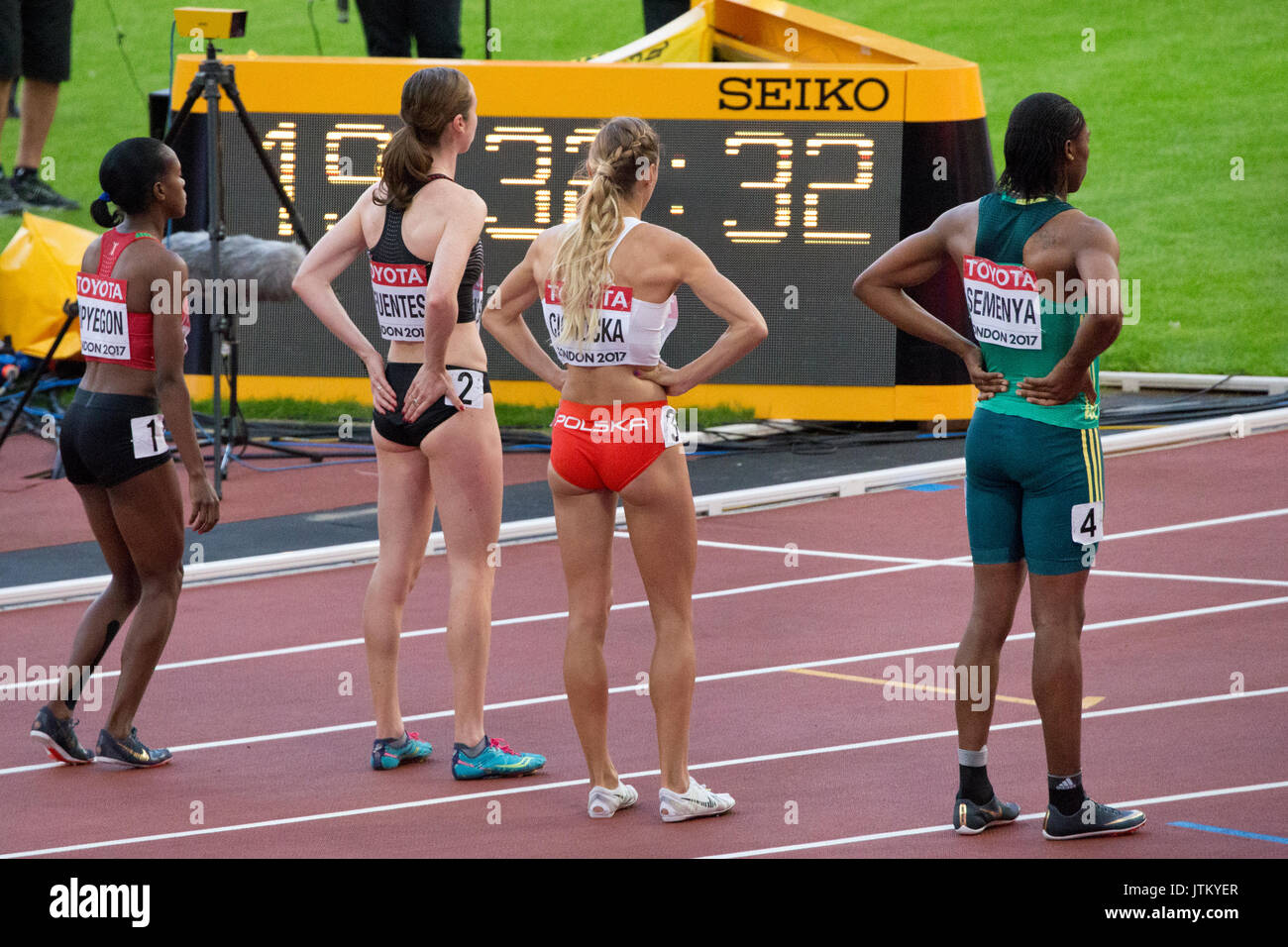 IAAF Leichtathletik Weltmeisterschaft, London Stadion 2017 Stockfoto