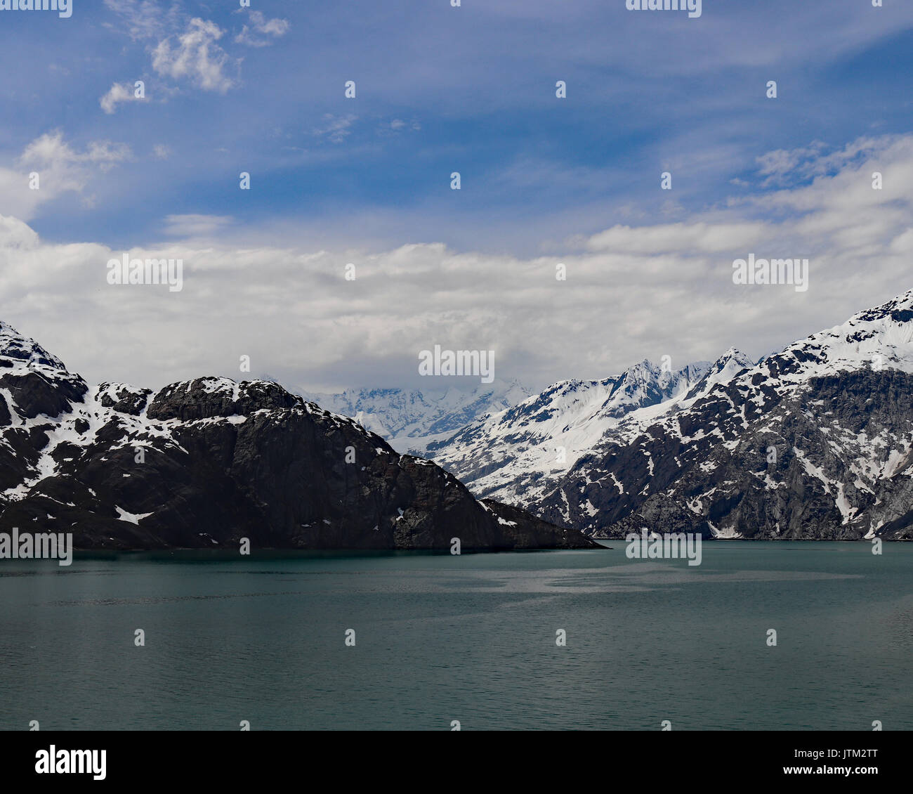 Felsenküste Glacier Bay National Park Stockfoto