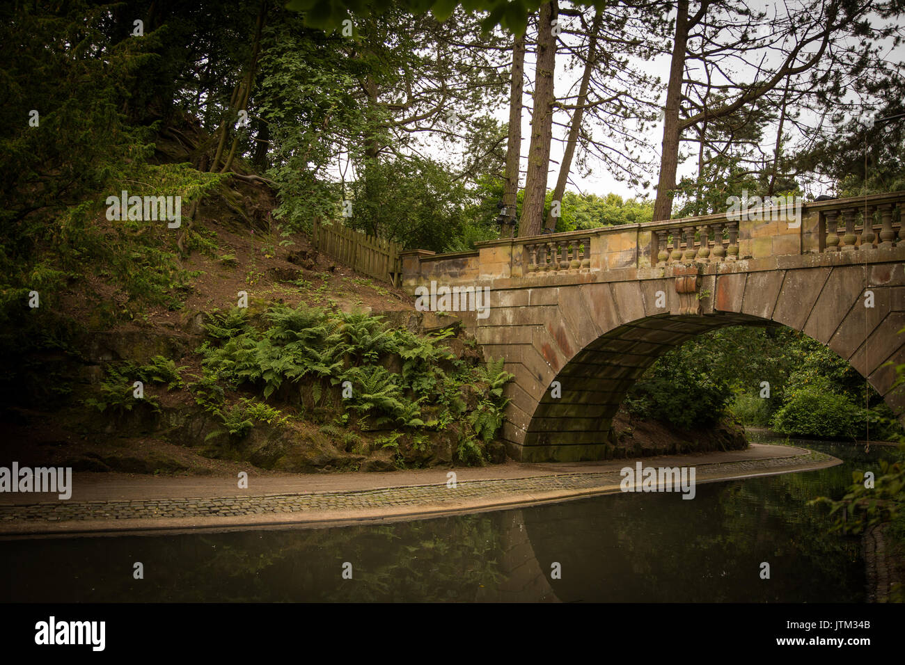 Eine wunderschöne Aussicht von Lancaster Park Stockfoto