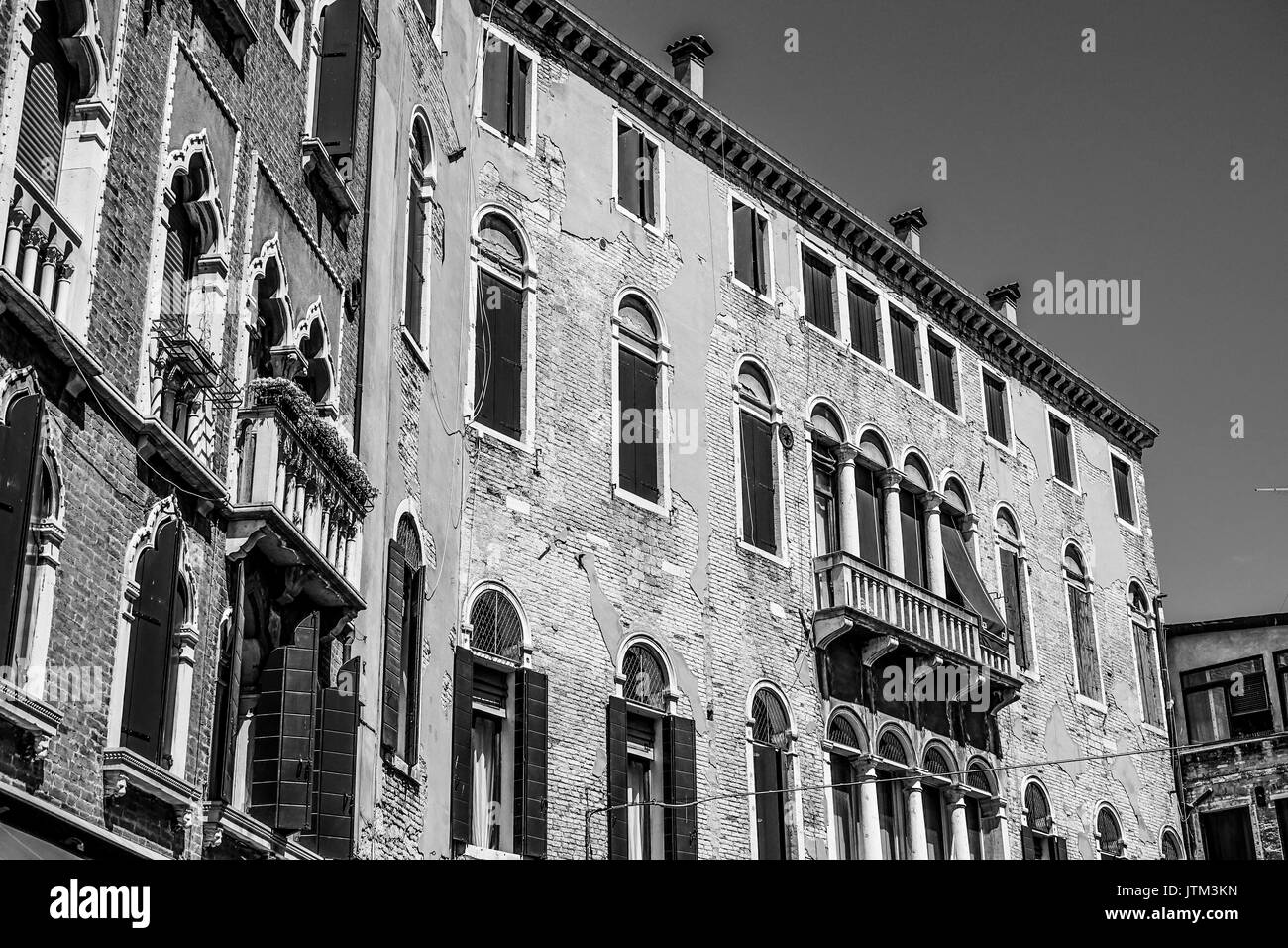 Typisch antiken venezianischen Gebäude Stockfoto