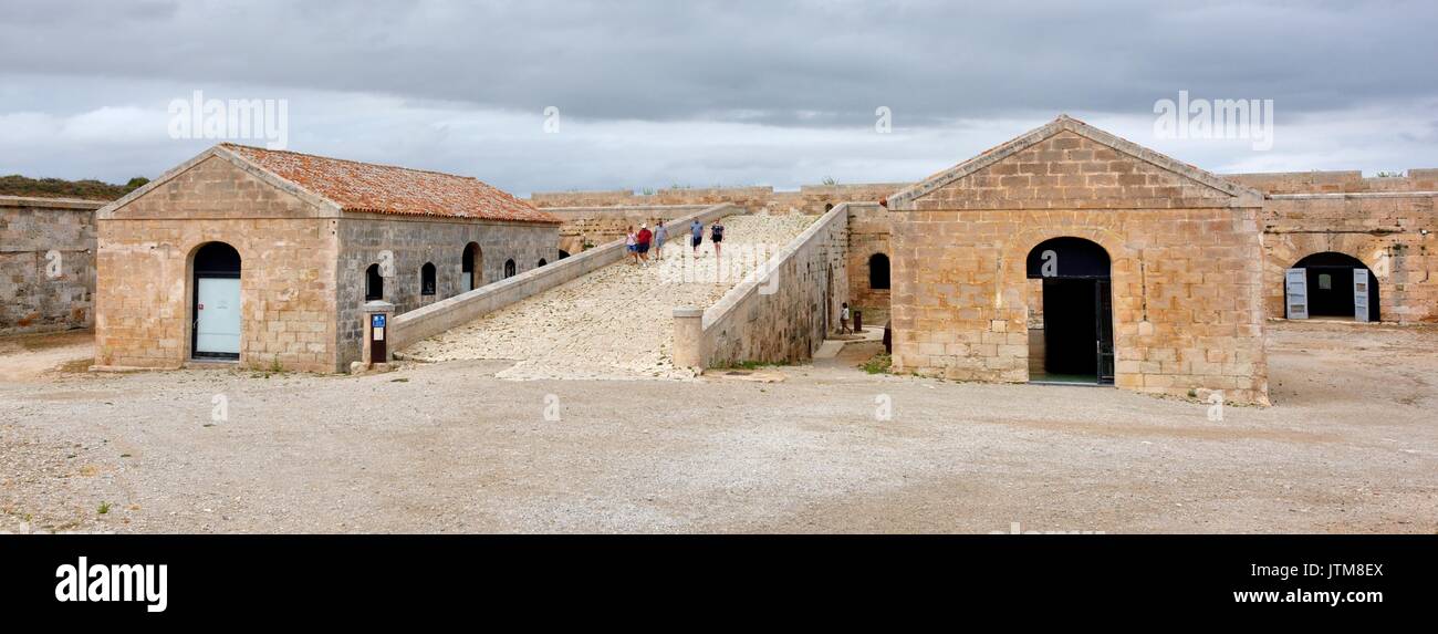 Fortaleza de La Mola menorca Menorca Stockfoto