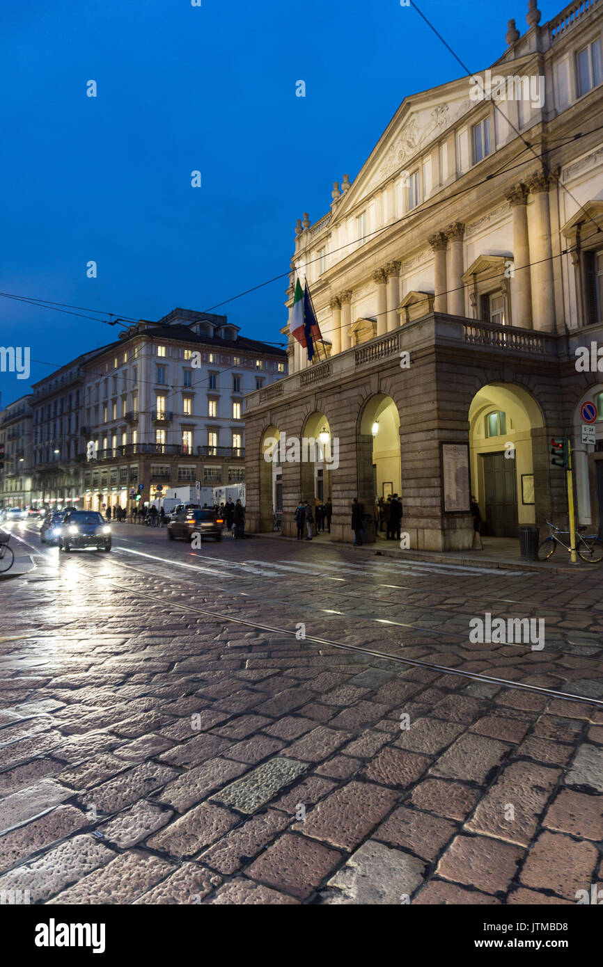 Italien, Lombardei, Mailand, Teatro Alla Scala Stockfoto