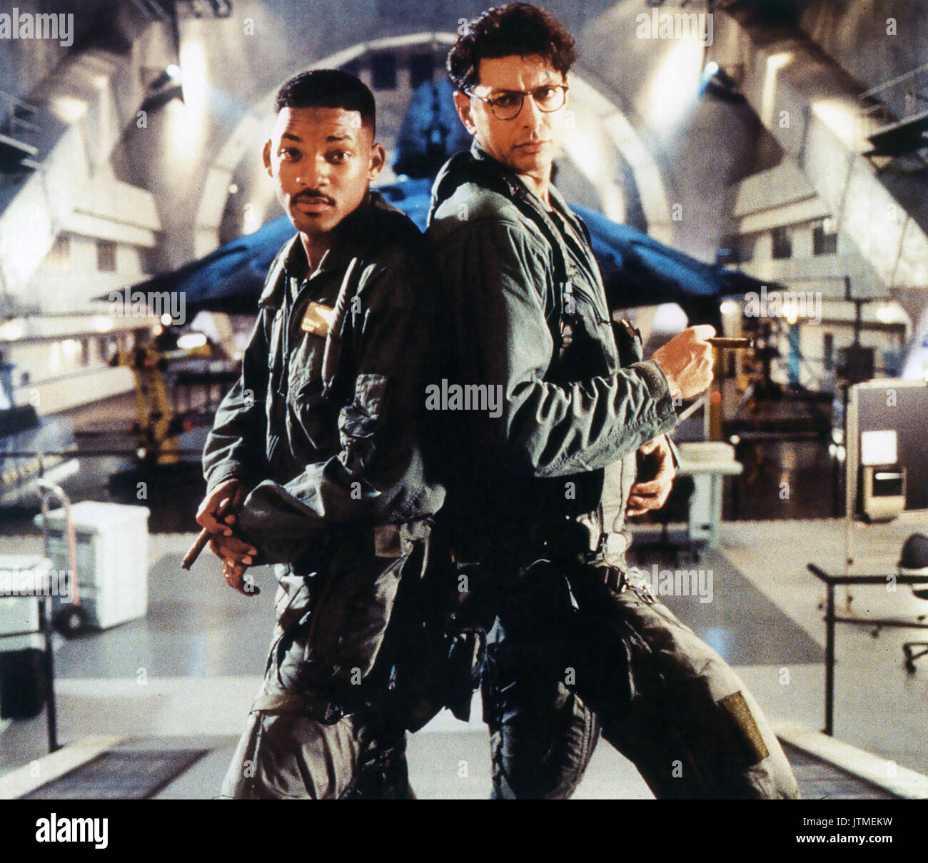 Tag der Unabhängigkeit 1996 Twentieth Century Fox Film mit Will Smith und Jeff Goldblum links Stockfoto