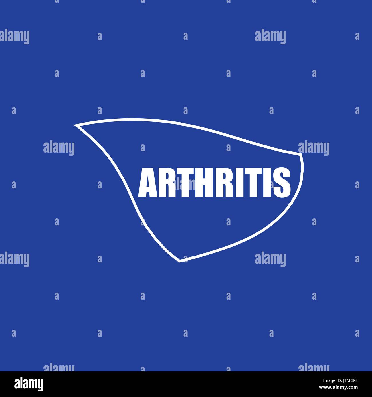 Arthritis, Health Concept vector Hintergrund Stock Vektor