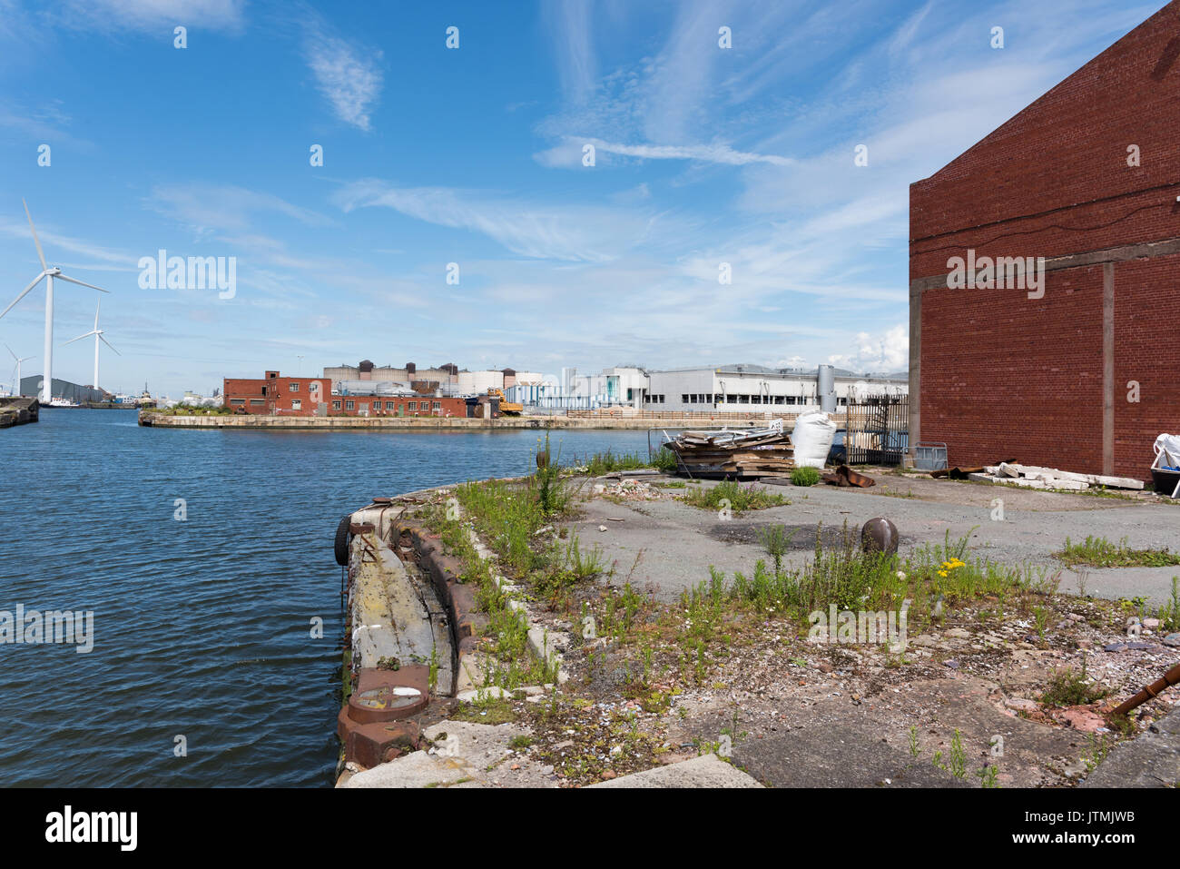 Bramley Moore Dock, Liverpool. Lage des neuen Everton FC-Stadion, die sich von ihren Goodison Park Lage. Stockfoto