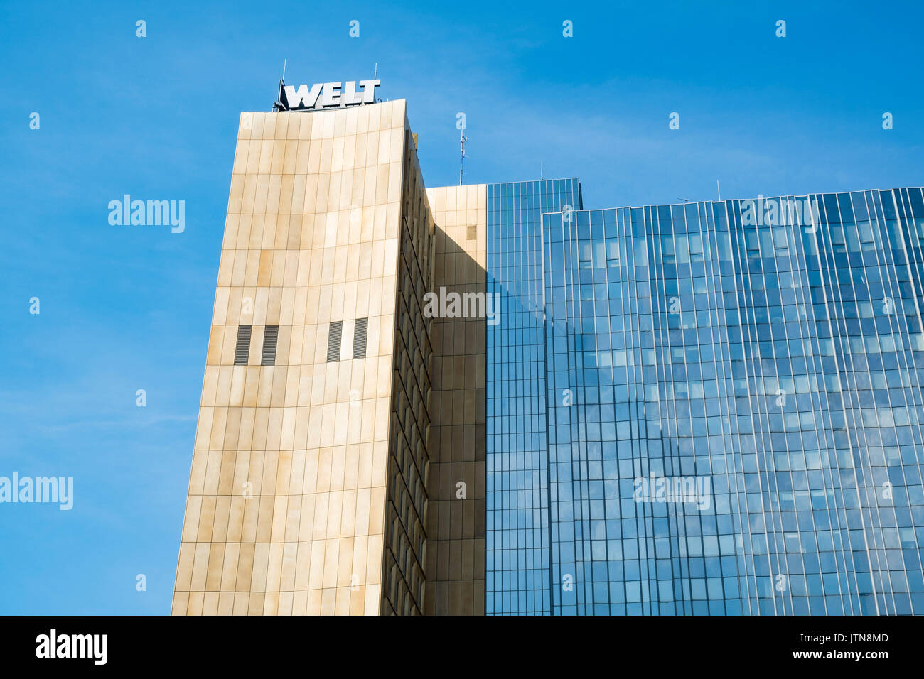 Die Außenseite des Axel Springer Haus in Berlin Deutschland Stockfoto