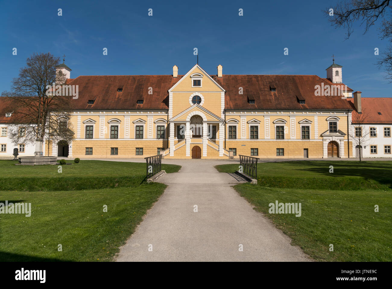 Altes Schloss Schleißheim, Oberschleißheim, Landkreis München, Bayern, Deutschland | Altes Schloss Schleißheim, Oberschleißheim, München, Bayern, Deutsch Stockfoto
