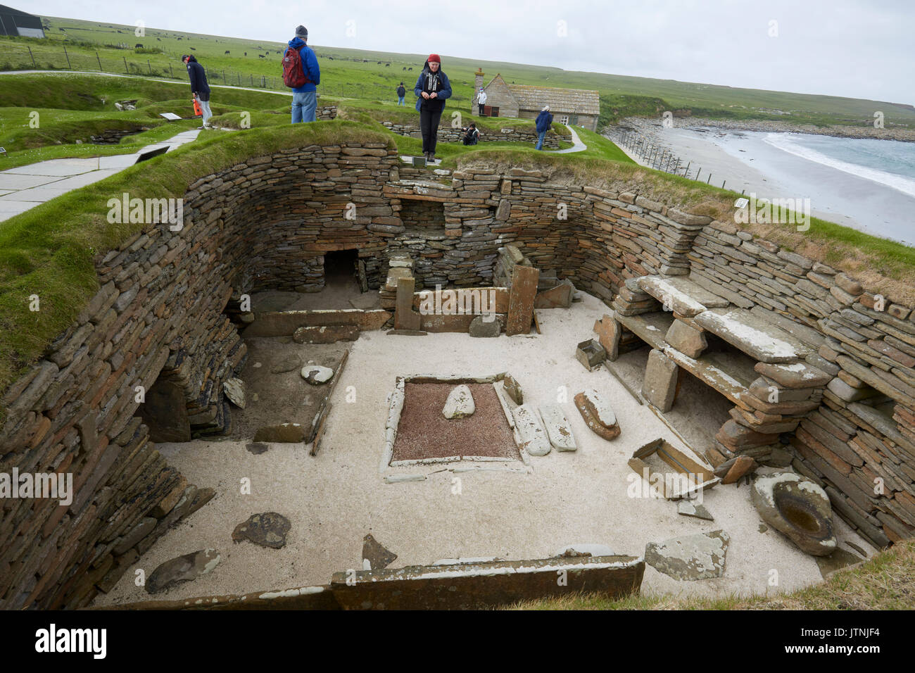 Schottische prähistorische Stätte in Orkney. Skara Brae. Schottland Stockfoto