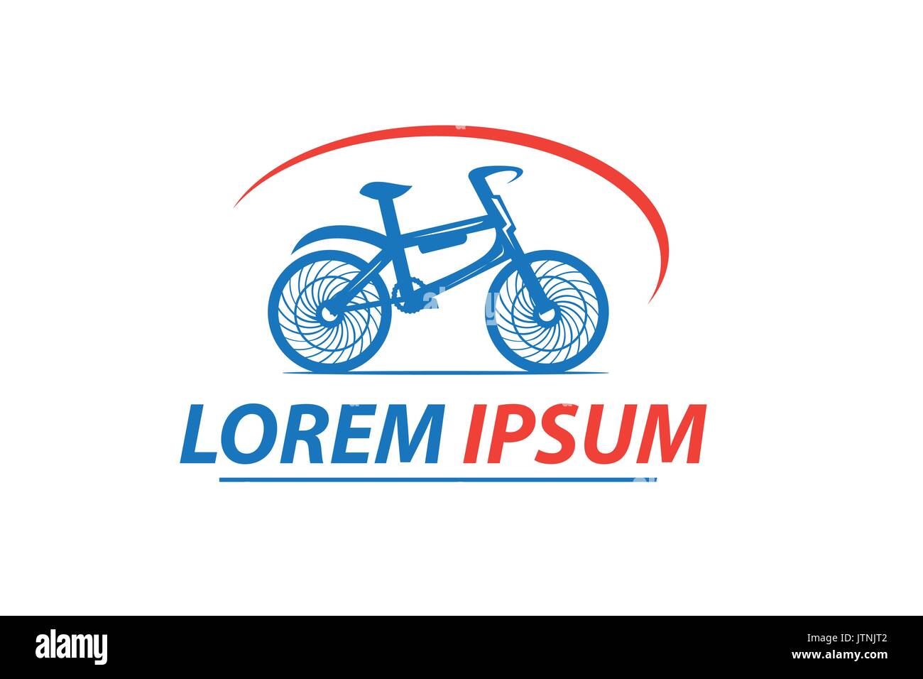 Detaillierte bike Logo, Illustration Design, auf weißem Hintergrund. Stock Vektor