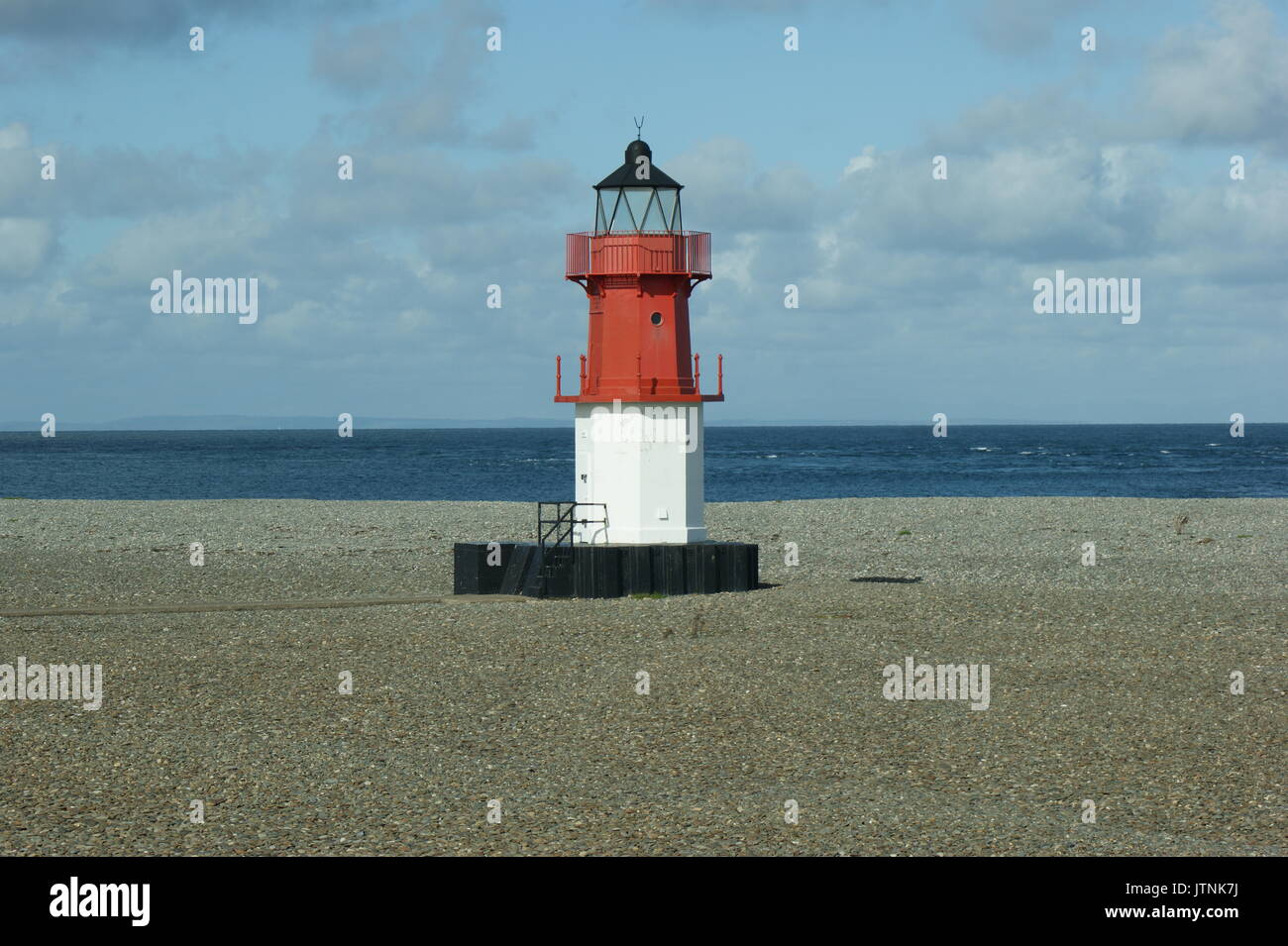 Die winkie Leuchtturm am Point of Ayre, von der Insel Man Stockfoto