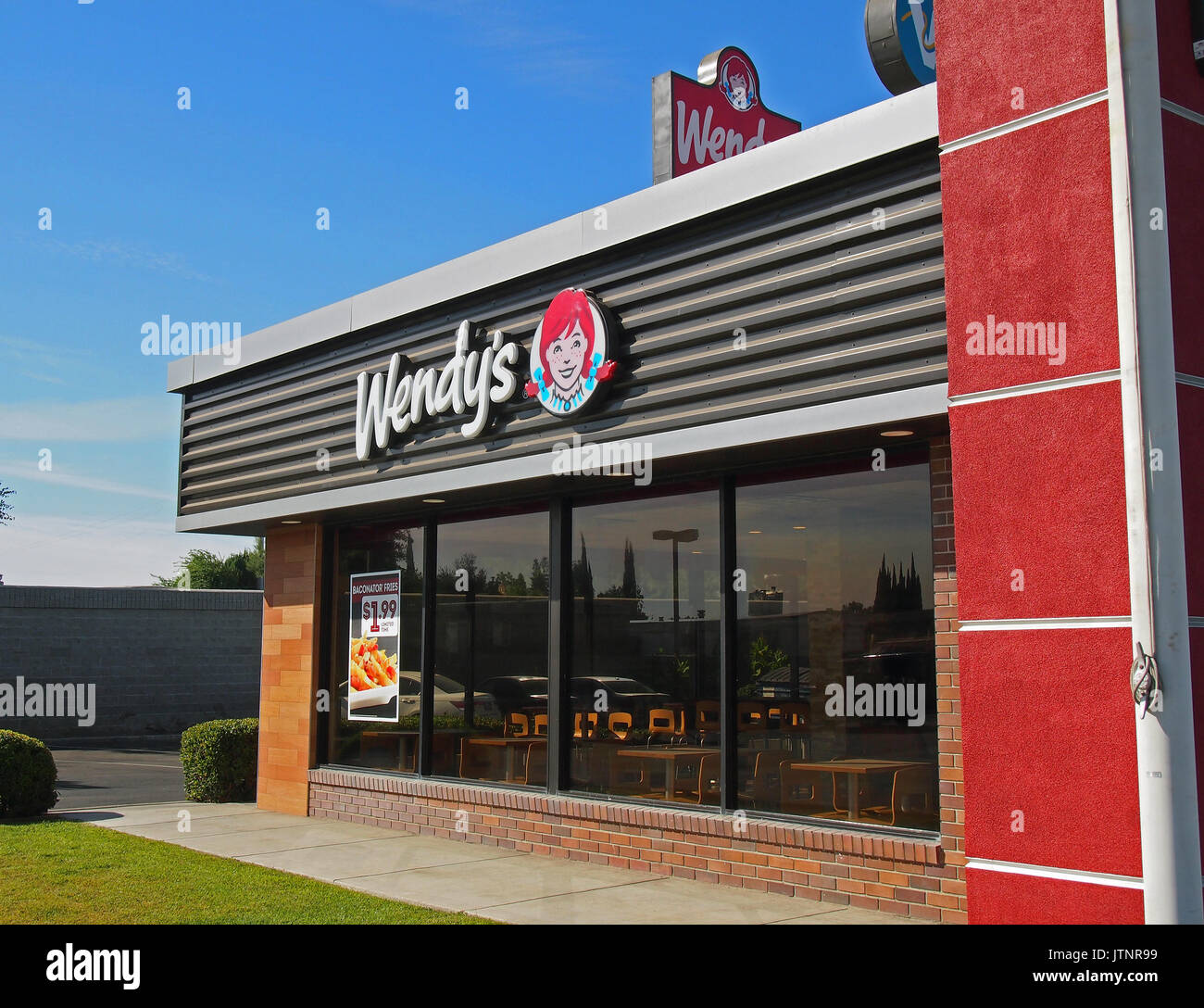Wendy's Fast Food Restaurant, Kalifornien Stockfoto