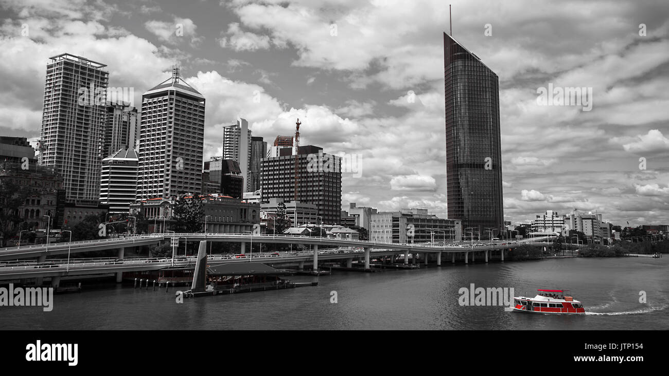 Skyline von Brisbane Queensland Australien Stockfoto
