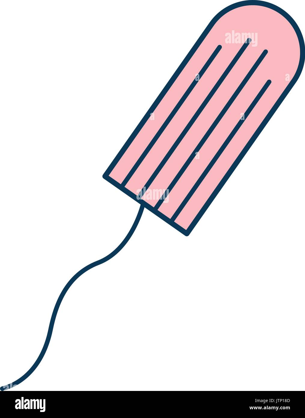 Tampon weiblichen isolierte Symbol Stock Vektor
