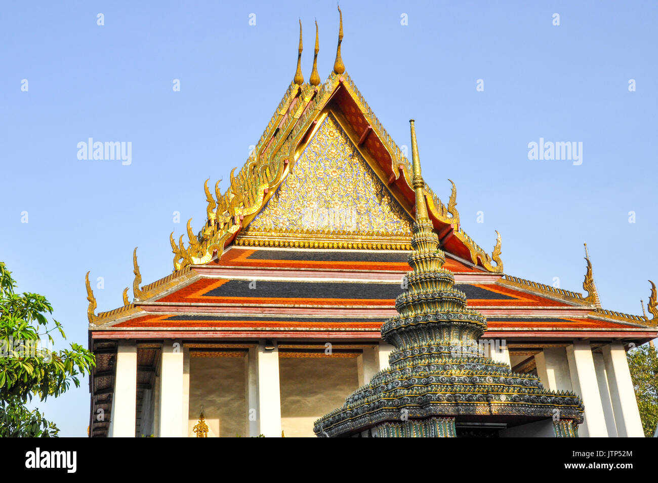 Ein buddhistischer Tempel in der Grand Palace in Bangkok, Thailand. Stockfoto