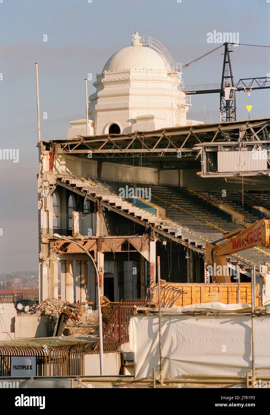 Abriss des alten Wembley Stadion (Twin Towers) Stockfoto