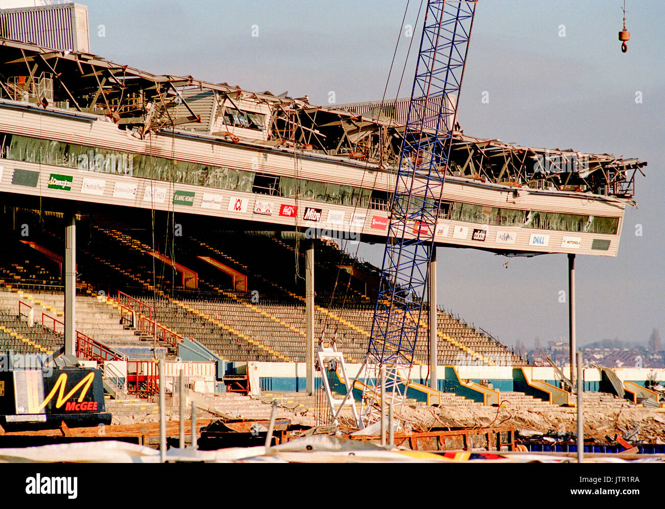 Abriss des alten Wembley Stadion (Twin Towers) Stockfoto