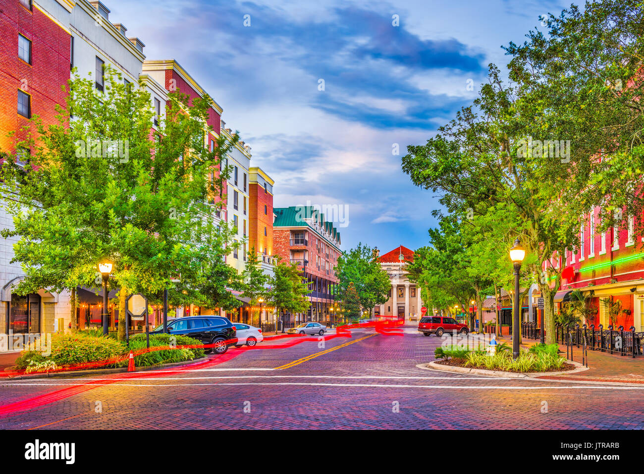 Gainesville, Florida, USA Innenstadt Stadtbild. Stockfoto