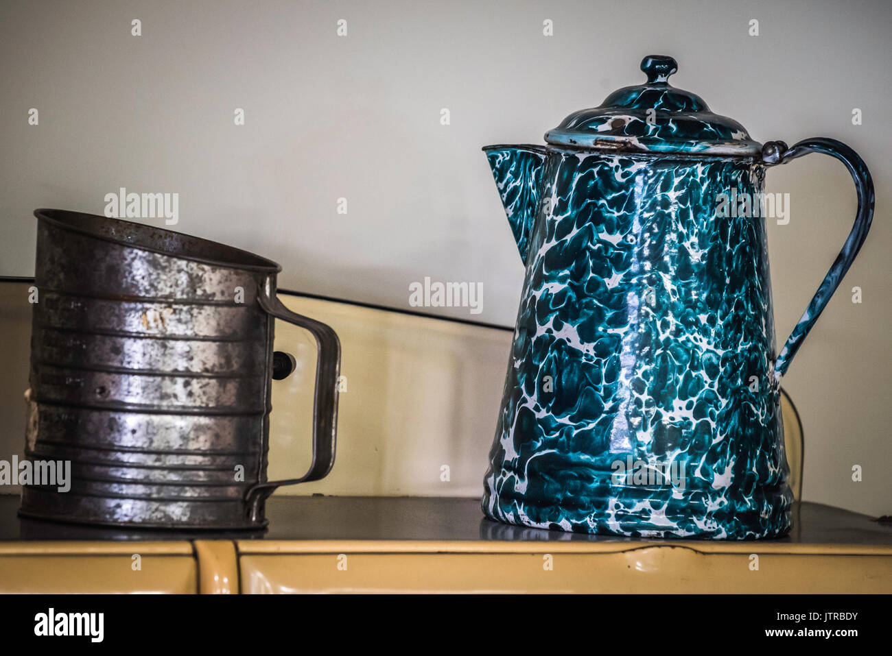 Ernte, dreschmaschine Tage, Displays und Erholung der antiken landwirtschaftliche Geräte und Techniken in Lancaster County. Stockfoto