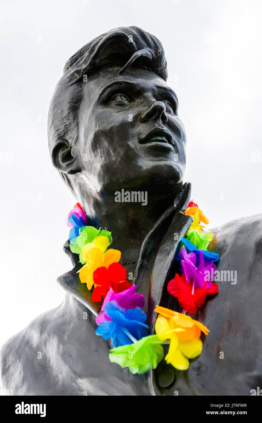 Billy Fury Skulptur am Albert Dock, Liverpool. Stockfoto