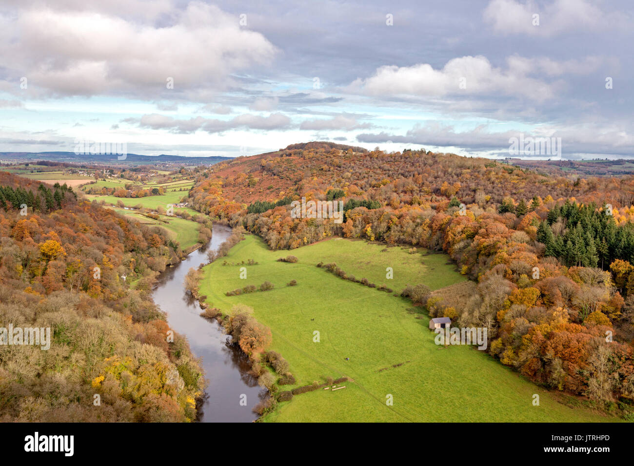 Herbst im Symonds Yat Rock, Wye Valley, Herefordshire, England, Großbritannien Stockfoto