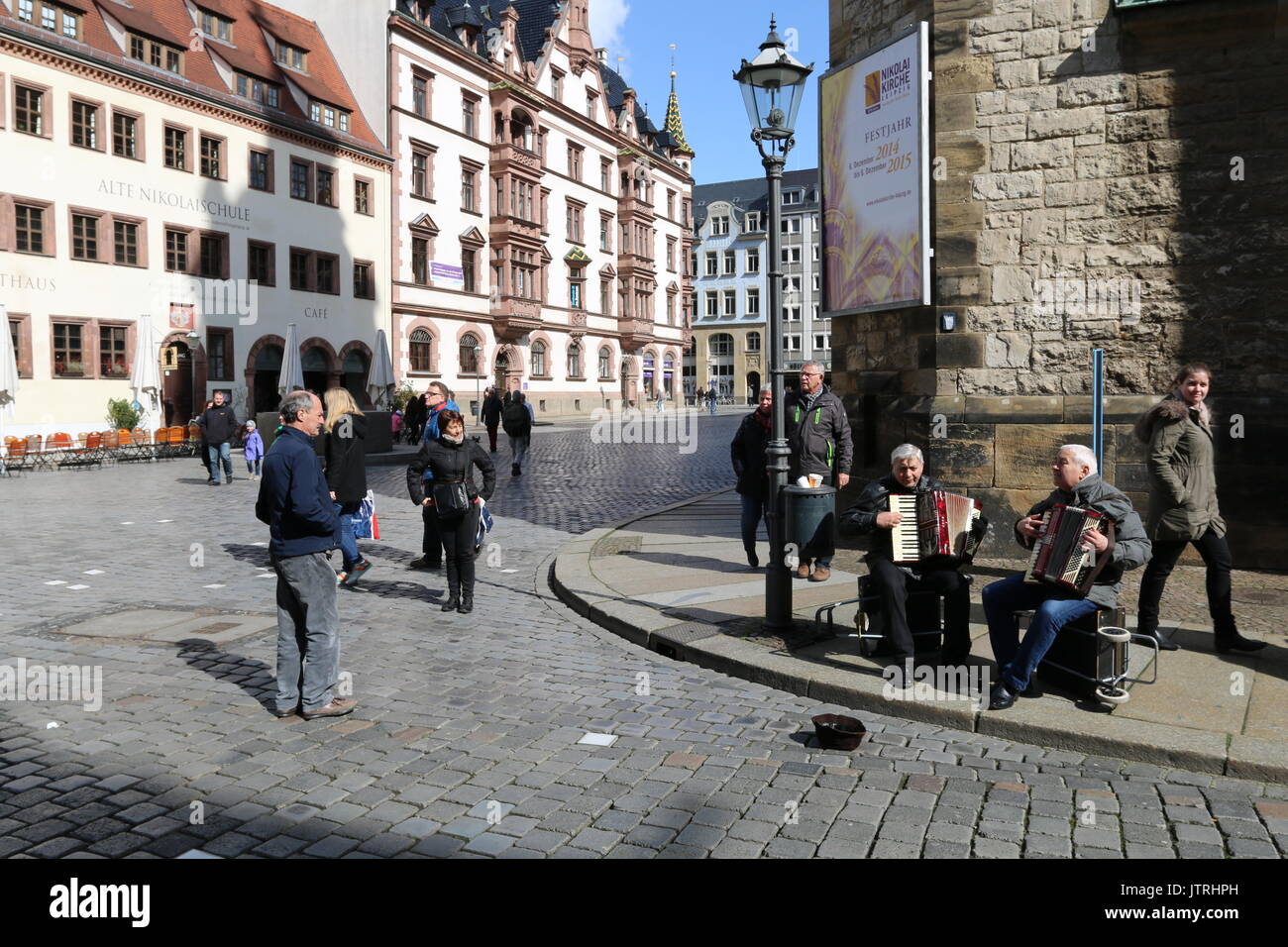 St. Nicholas Kirche, Leipzig, Sachsen Deutschland Stockfoto