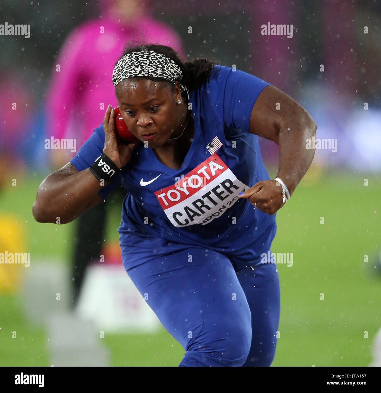 Michelle Carter Kugelstoßen Leichtathletik WM 2017 London Stam, London, England, 09. August 2017 Credit: Allstar Bildarchiv/Alamy leben Nachrichten Stockfoto