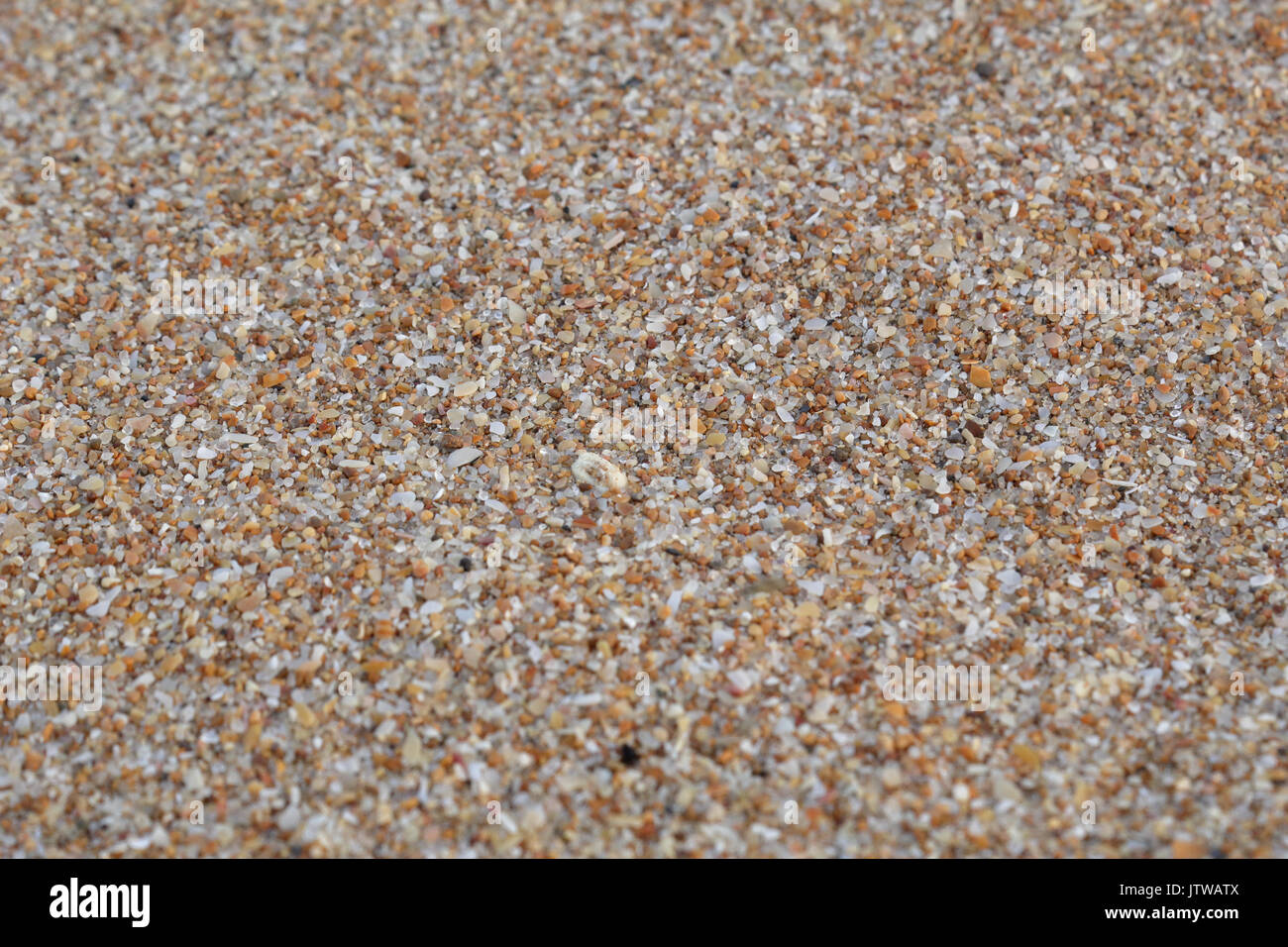 Eine enge Sicht auf trockenem Sand aus der Sahara, in Las Teresitas Strand auf Teneriffa gefunden Stockfoto