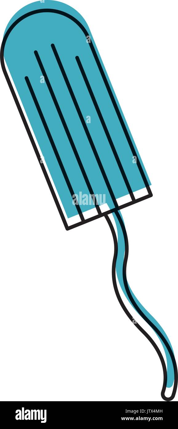 Tampon weiblichen isolierte Symbol Stock Vektor