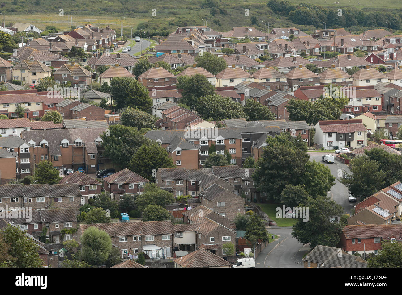 Whitehawk Stadtteil von Brighton und Hove, East Sussex. Stockfoto