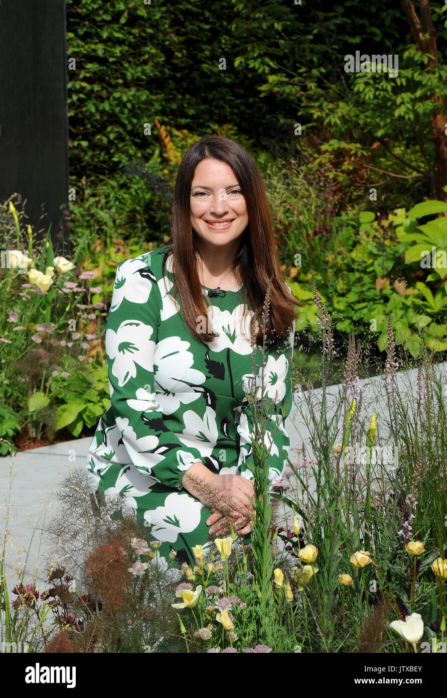 Rachel De Thame ist ein englischer Gärtner und Fernsehmoderator auf der BBC Gärtner Welt. Stockfoto