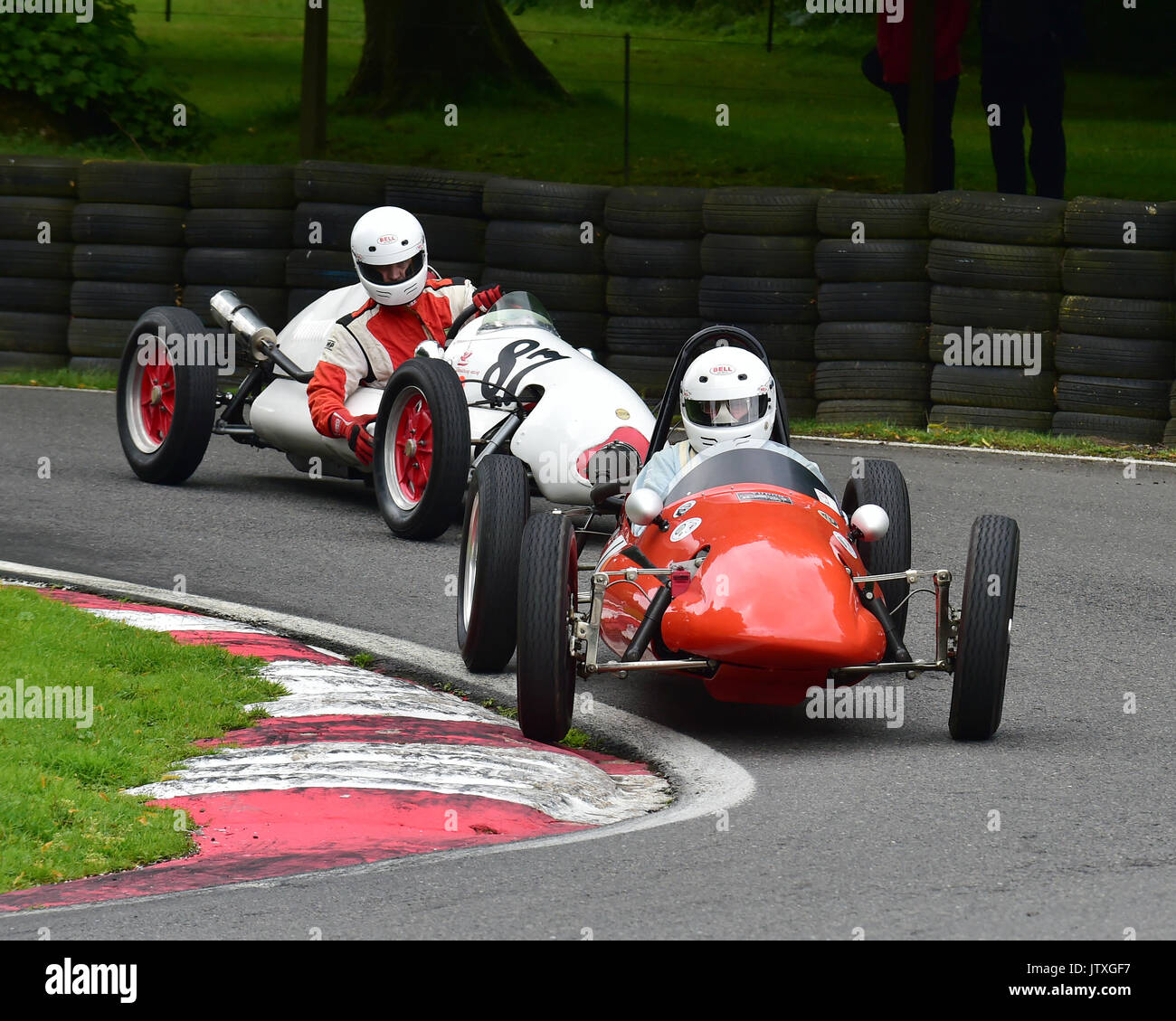 Roy Wright, Flash Special, Andrew Turner, Cooper Mk6, F3 500 cc Racing Cars, VSCC, Formel Vintage, Runde 3, Cadwell Park, 23. Juli 2017, Chris McEvoy Stockfoto