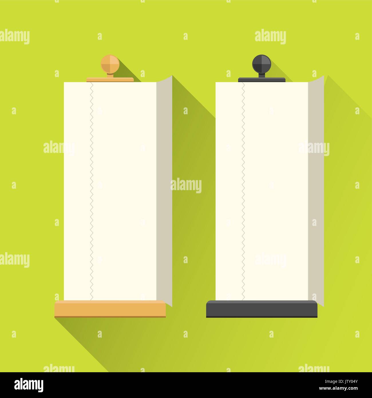 Papiertuch Symbol. flache Bauform. Vector Illustration. Stock Vektor