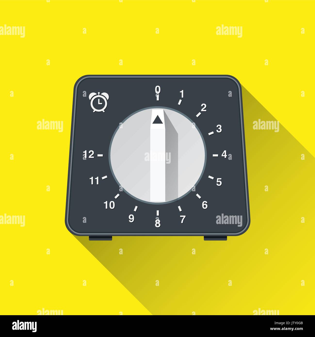 Küche timer Symbol. flache Bauform. Vector Illustration. Stock Vektor