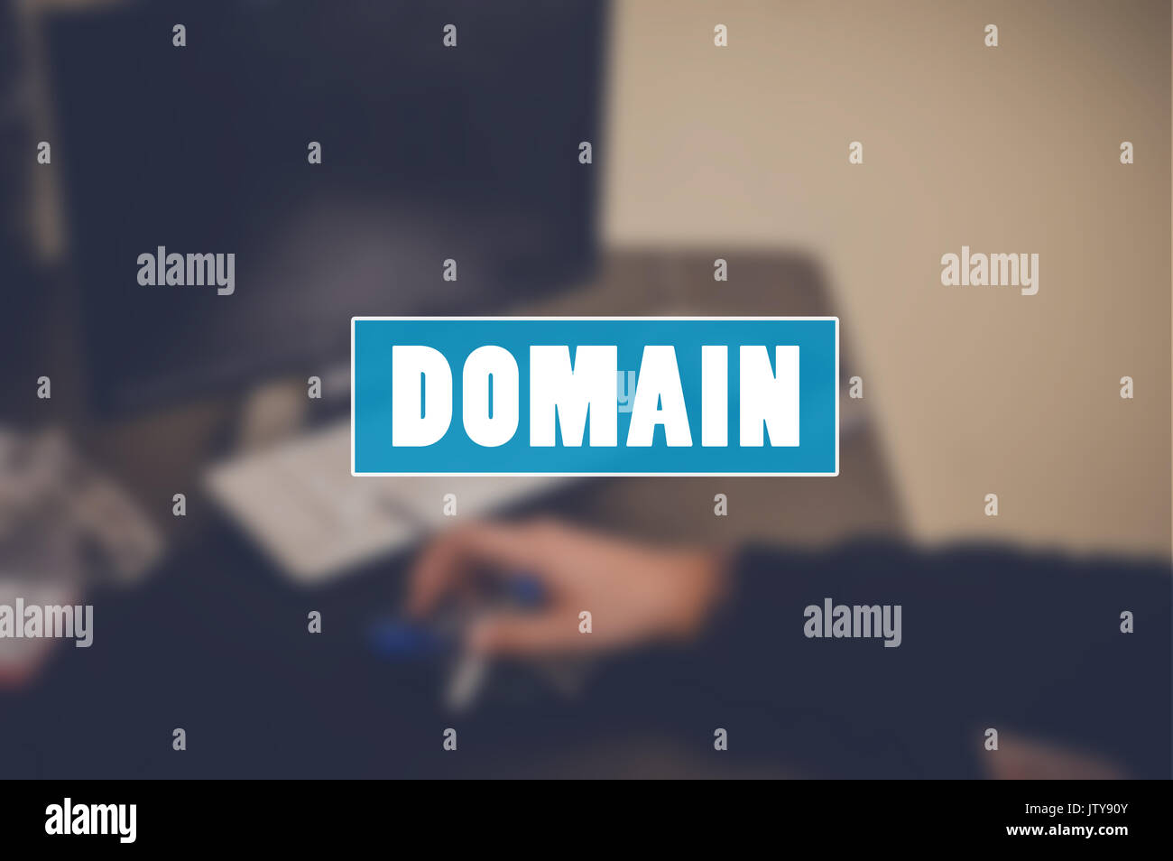 Konzept Hintergrund, Domäne Stockfoto